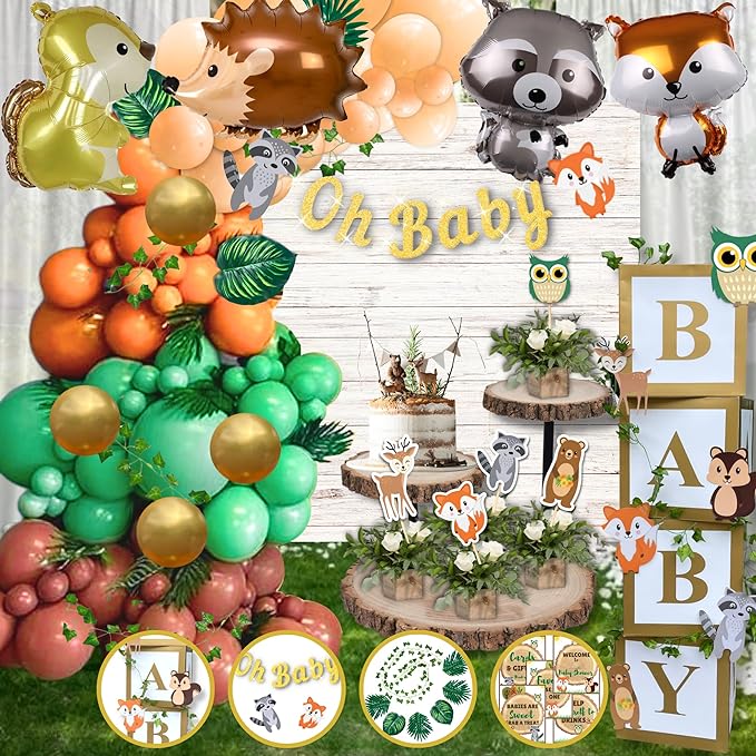 Woodland theme 2024 baby shower