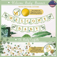 Sage Green Baby Shower Decorations, Gender Neutral