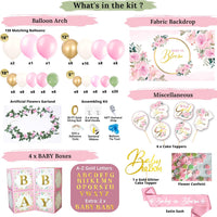 338 PC Baby in Bloom Baby Shower Decorations for Girl.