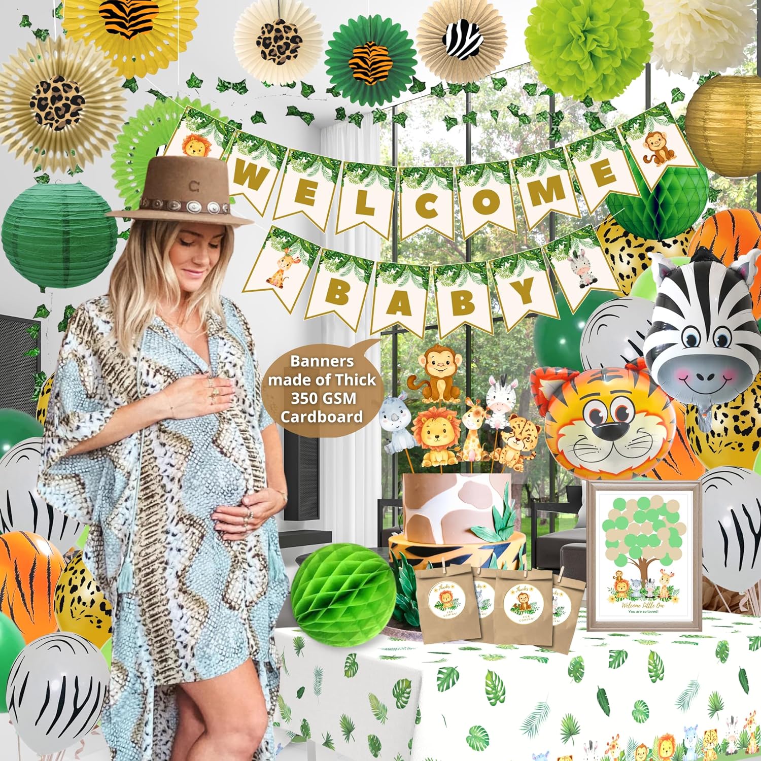 Boy jungle fashion theme baby shower